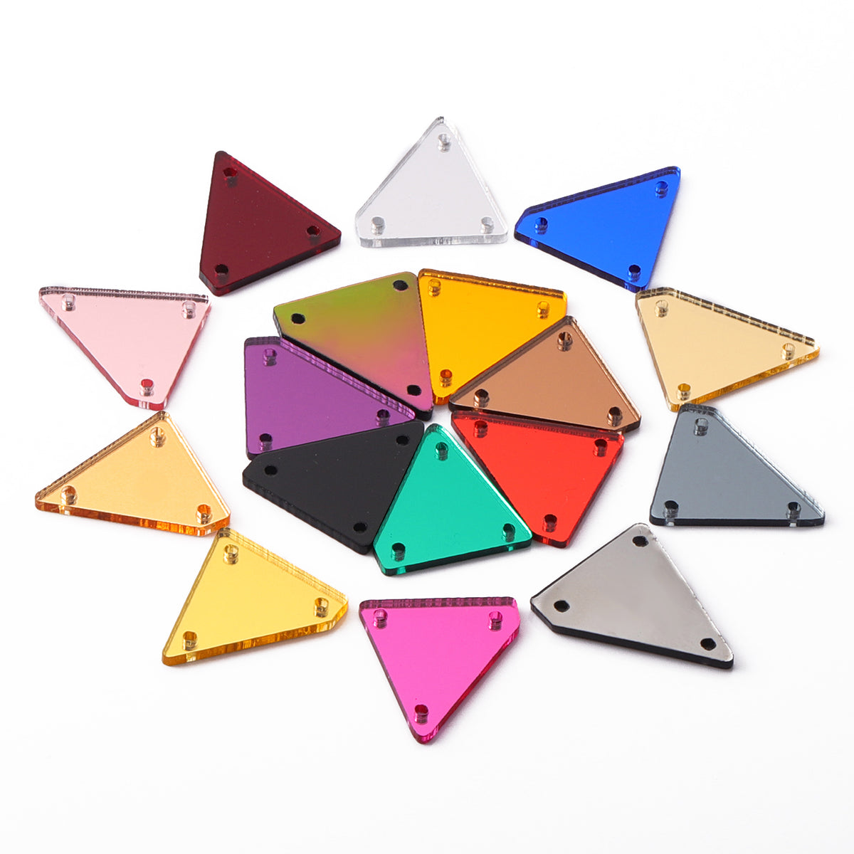Irregular Triangle Shape Multi Colors Acrylic Sew-on Mirror For Dance Costume WholesaleRhinestone Hauptbild
