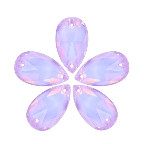 Lavender AM Drop Shape High Quality Glass Sew-on Rhinestones
