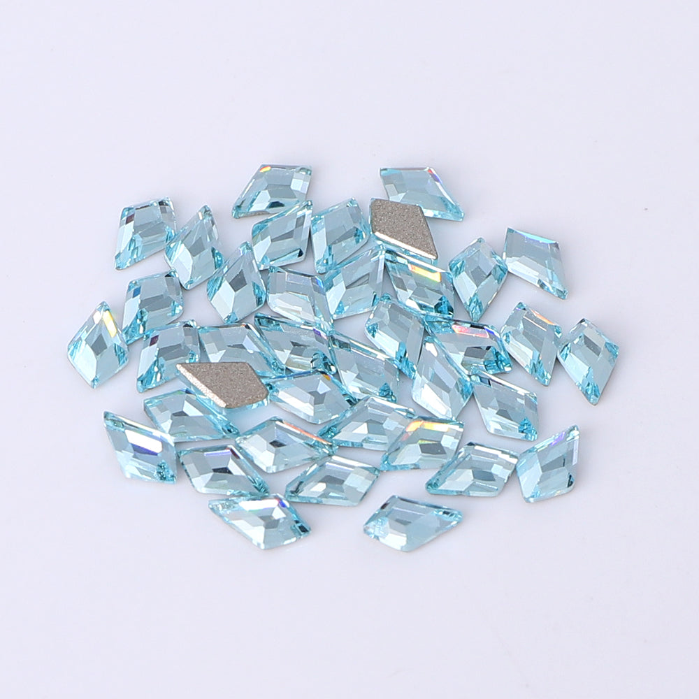 Arrow Shape Multi Colors Small Size Glass Beveled Flat Back Fancy Rhinestones For Nail Art WholesaleRhinestone