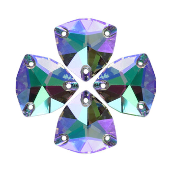 Ghost Light Trilliant Shape High Quality Glass Sew-on Rhinestones WholesaleRhinestone