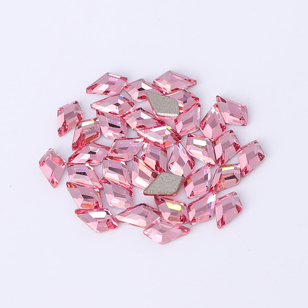 Arrow Shape Multi Colors Small Size Glass Beveled Flat Back Fancy Rhinestones For Nail Art WholesaleRhinestone
