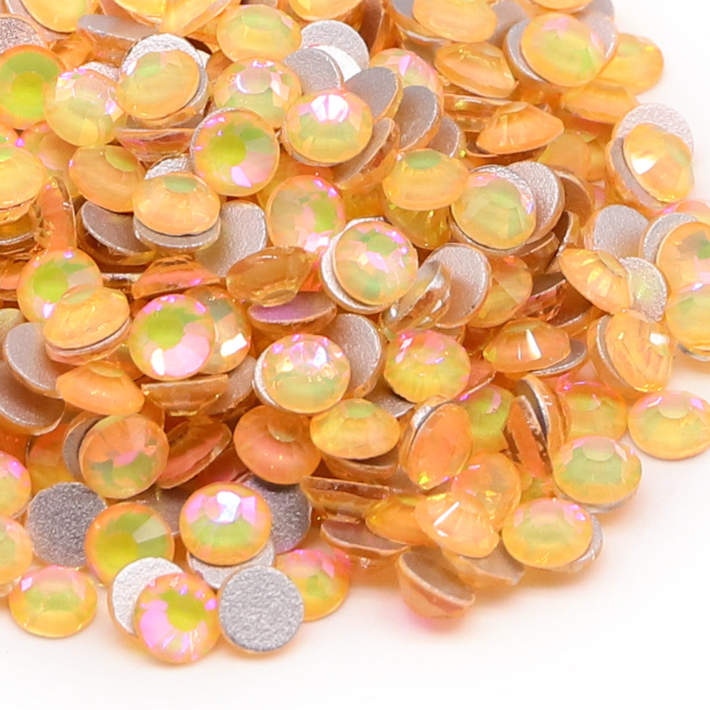 Crystal Sunlight Glass FlatBack Rhinestones Silver Back WholesaleRhinestone