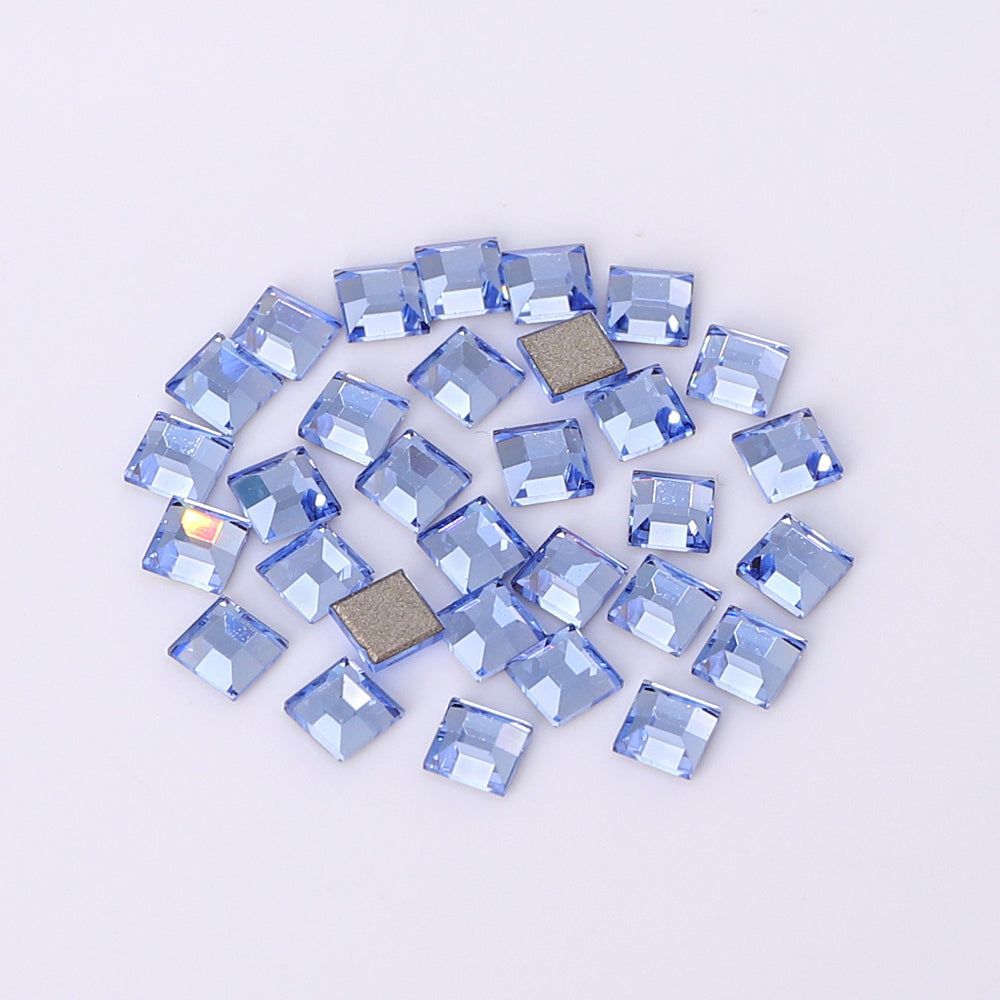 Square Shape Multi Colors Small Size Glass Beveled Flat Back Fancy Rhinestones For Nail Art WholesaleRhinestone