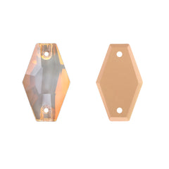 Silk AM Hexagon Shape High Quality Glass Sew-on Rhinestones
