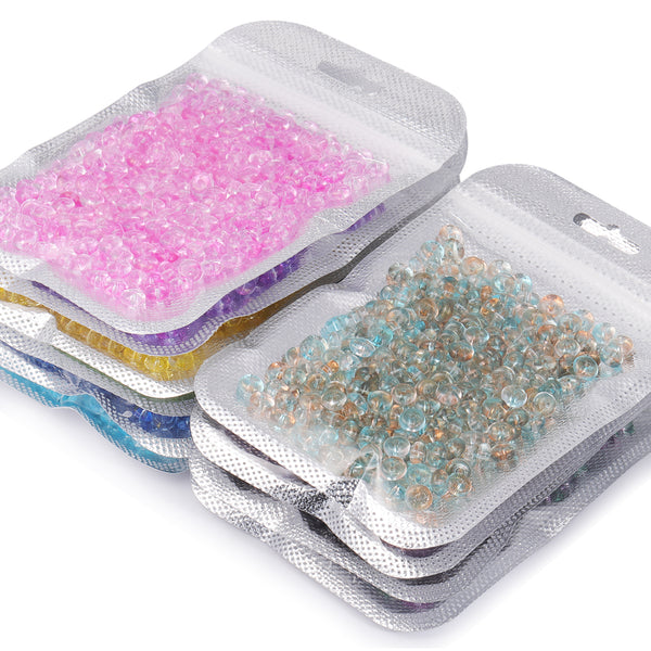 Various Colors Transparent Candy Series Lucky Buckle Shape Glass Seed Beads WholesaleRhinestone