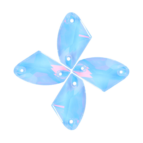 Light Sapphire AM Galactic Shape High Quality Glass Sew-on Rhinestones WholesaleRhinestone