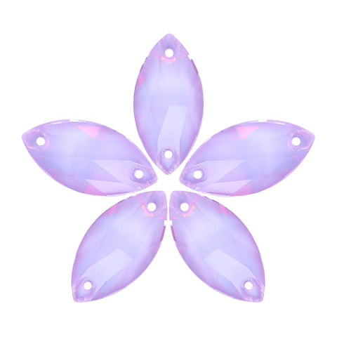 Lavender AM Navette Shape High Quality Glass Sew-on Rhinestones WholesaleRhinestone Main image