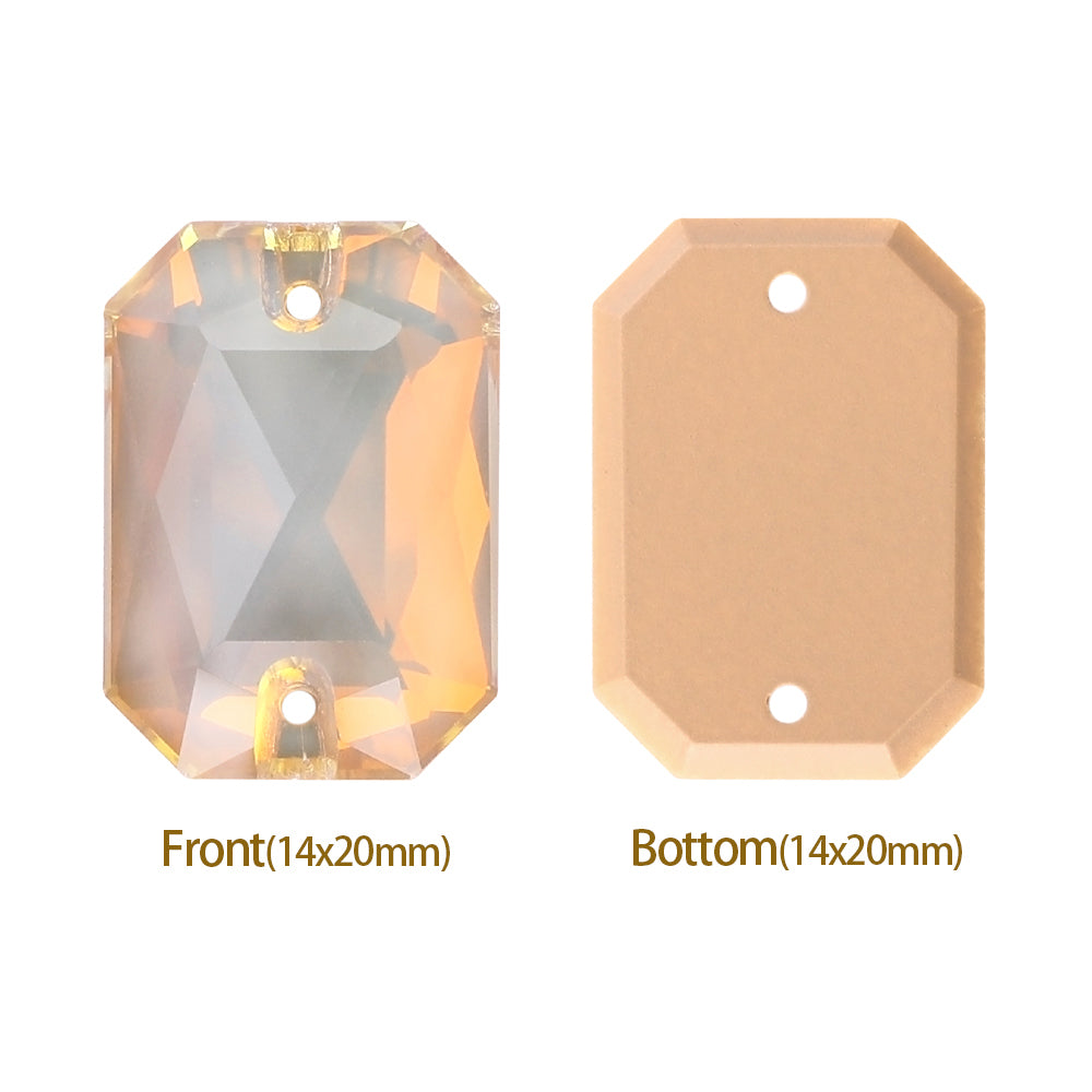 Silk AM Octagon Shape High Quality Glass Sew-on Rhinestones WholesaleRhinestone