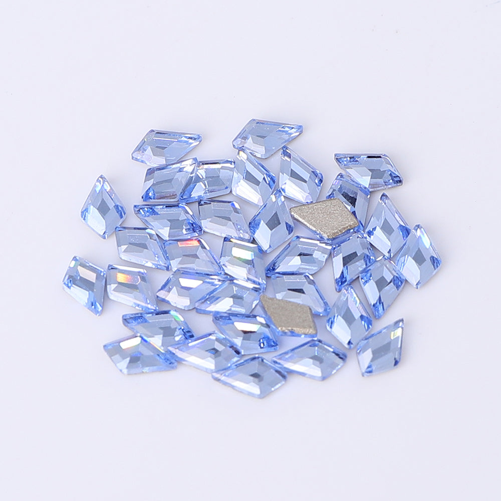Arrow Shape Multi Colors Small Size Glass Beveled Flat Back Fancy Rhinestones For Nail Art WholesaleRhinestone