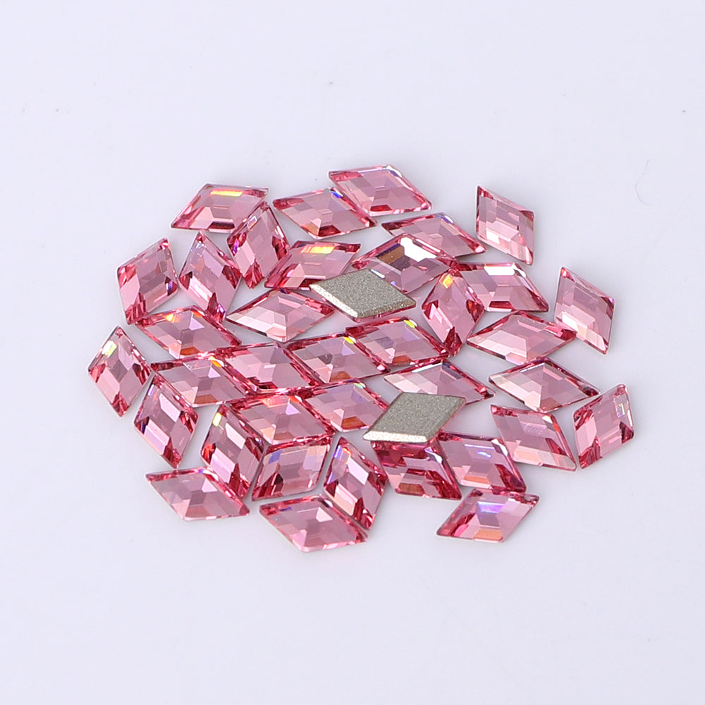 Rhombus Shape Multi Colors Small Size Glass Beveled Flat Back Fancy Rhinestones For Nail Art WholesaleRhinestone