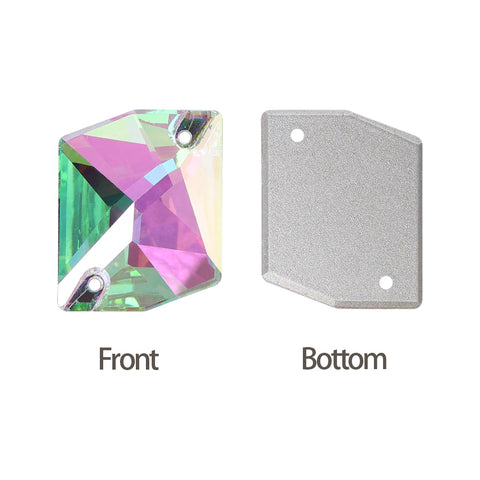 Crystal Phantom Cosmic Shape High Quality Glass Sew-on Rhinestones