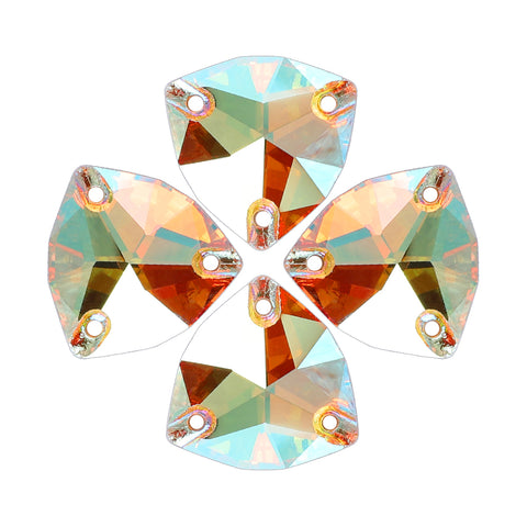 Crystal Sun Trilliant Shape High Quality Glass Sew-on Rhinestones WholesaleRhinestone Main image