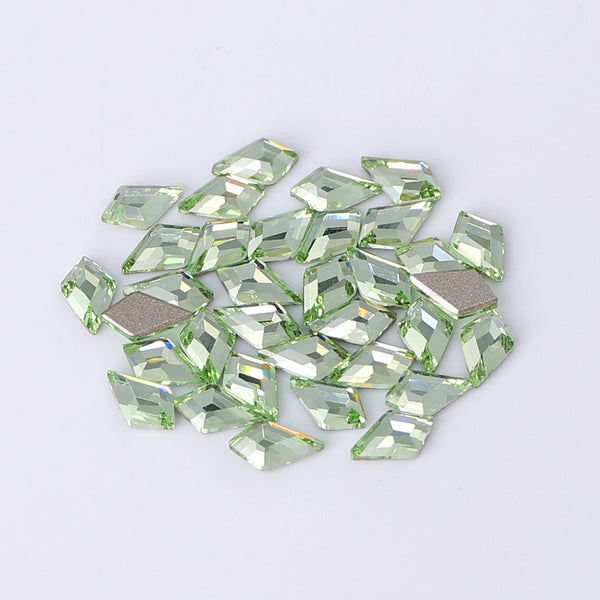 Arrow Shape Multi Colors Small Size Glass Beveled Flat Back Fancy Rhinestones For Nail Art WholesaleRhinestone