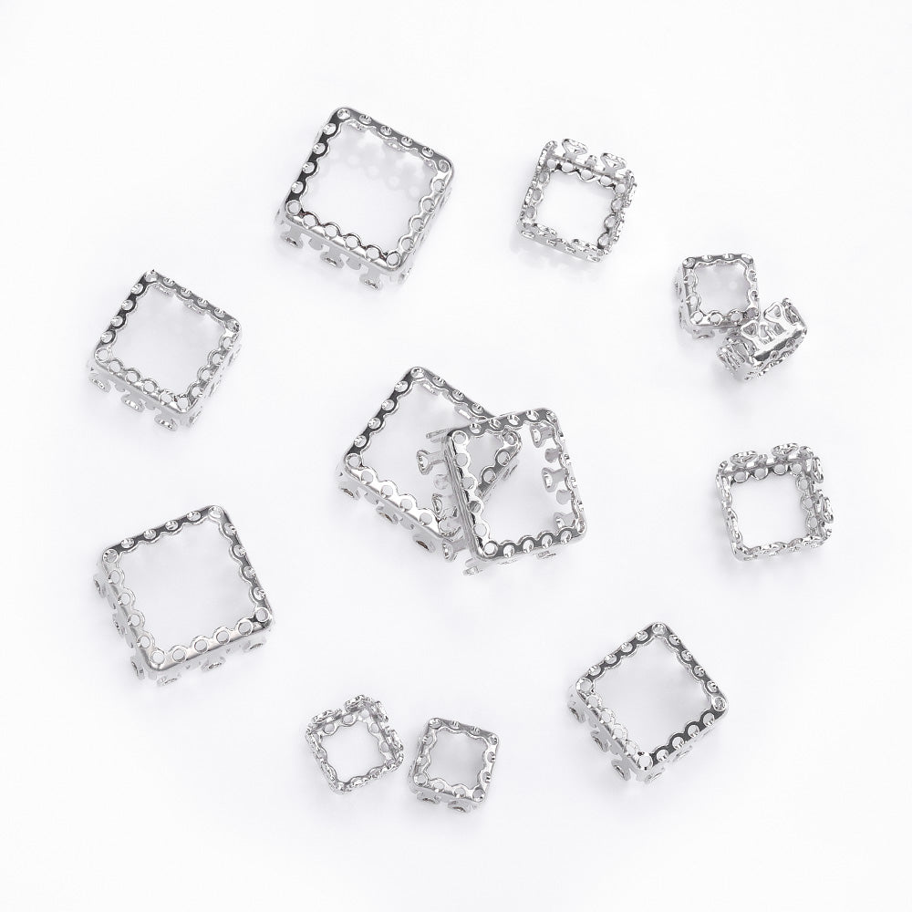 Princess Square Shape High-Quality Sew-on Nest Hollow Claw For Rhinestone Claw settings WholesaleRhinestone