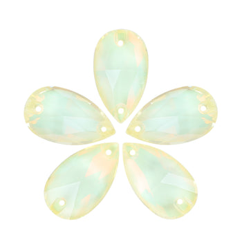 Jonquil AM Drop Shape High Quality Glass Sew-on Rhinestones WholesaleRhinestone