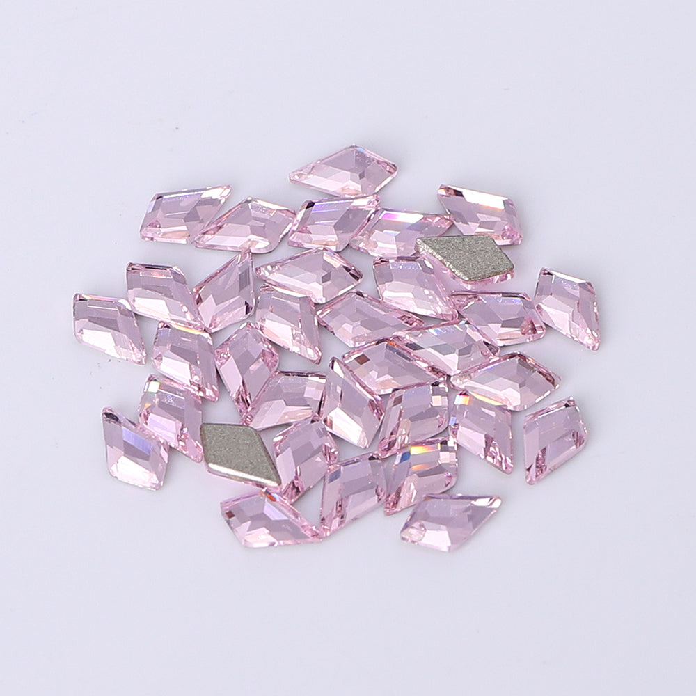 Arrow Shape Multi Colors Small Size Glass Beveled Flat Back Fancy Rhinestones For Nail Art WholesaleRhinestone