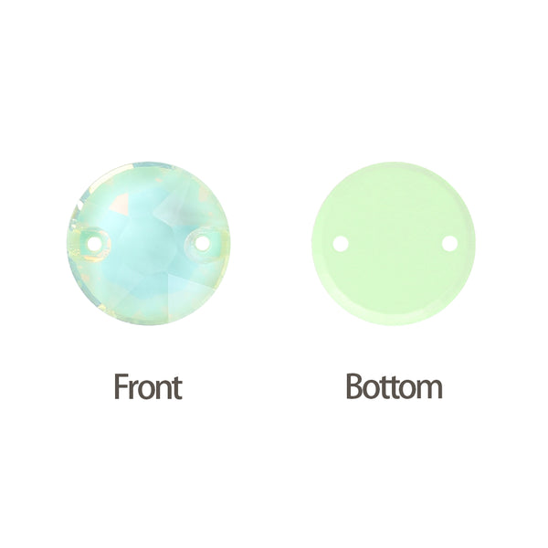 Light Azore AM XIRIUS Round Shape High Quality Glass Sew-on Rhinestones WholesaleRhinestone
