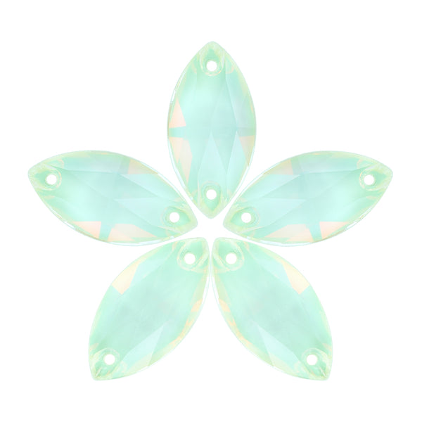 Light Azore AM Navette Shape High Quality Glass Sew-on Rhinestones WholesaleRhinestone