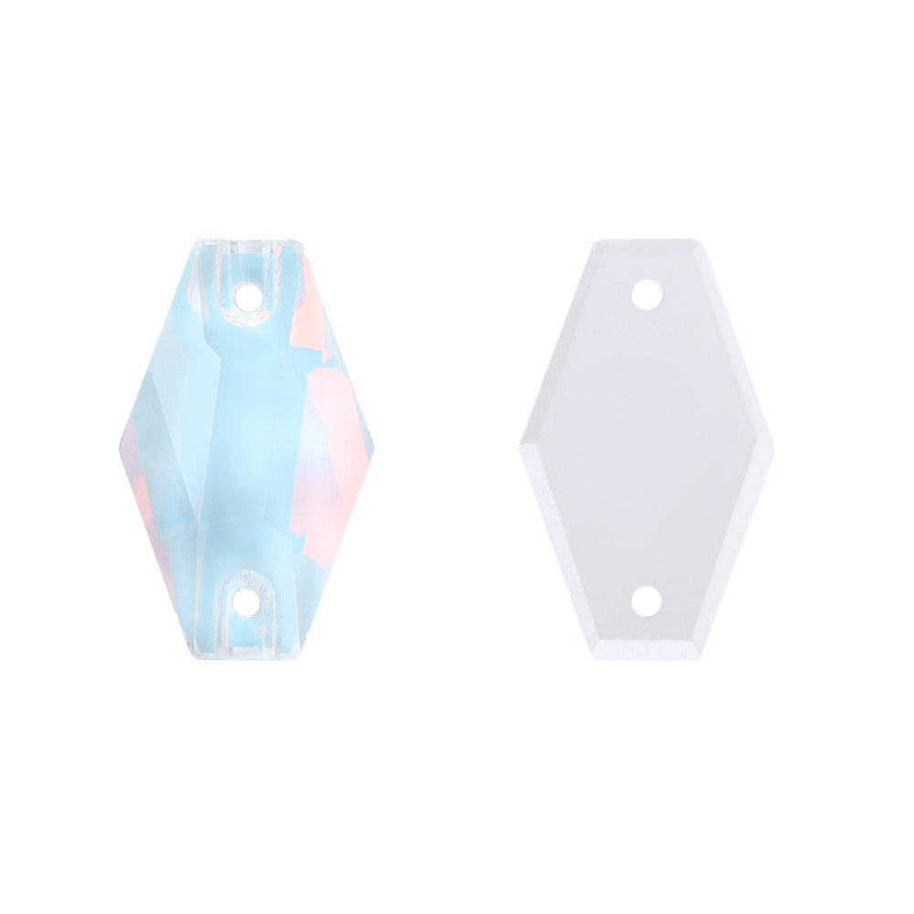 Crystal AM Hexagon Shape High Quality Glass Sew-on Rhinestones Secondary image