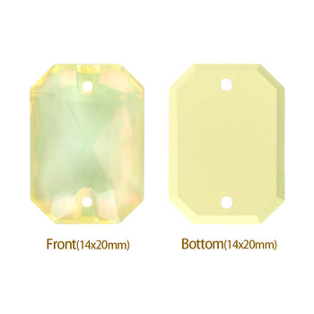 Jonquil AM Octagon Shape High Quality Glass Sew-on Rhinestones WholesaleRhinestone