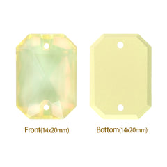 Jonquil AM Octagon Shape High Quality Glass Sew-on Rhinestones WholesaleRhinestone
