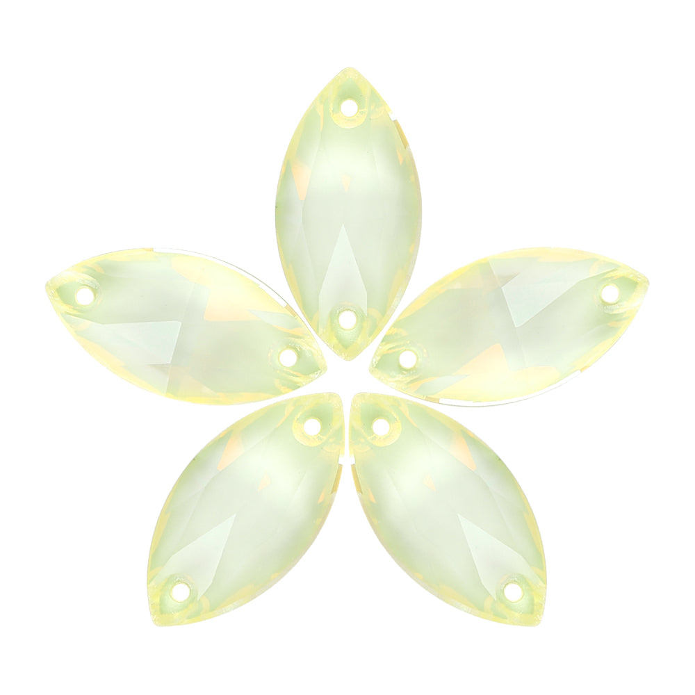 Jonquil AM Navette Shape High Quality Glass Sew-on Rhinestones WholesaleRhinestone Main image