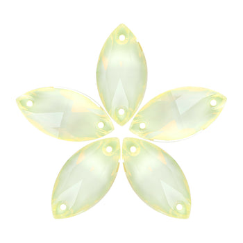 Jonquil AM Navette Shape High Quality Glass Sew-on Rhinestones WholesaleRhinestone