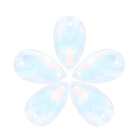 Crystal AM Drop Shape High Quality Glass Sew-on Rhinestones