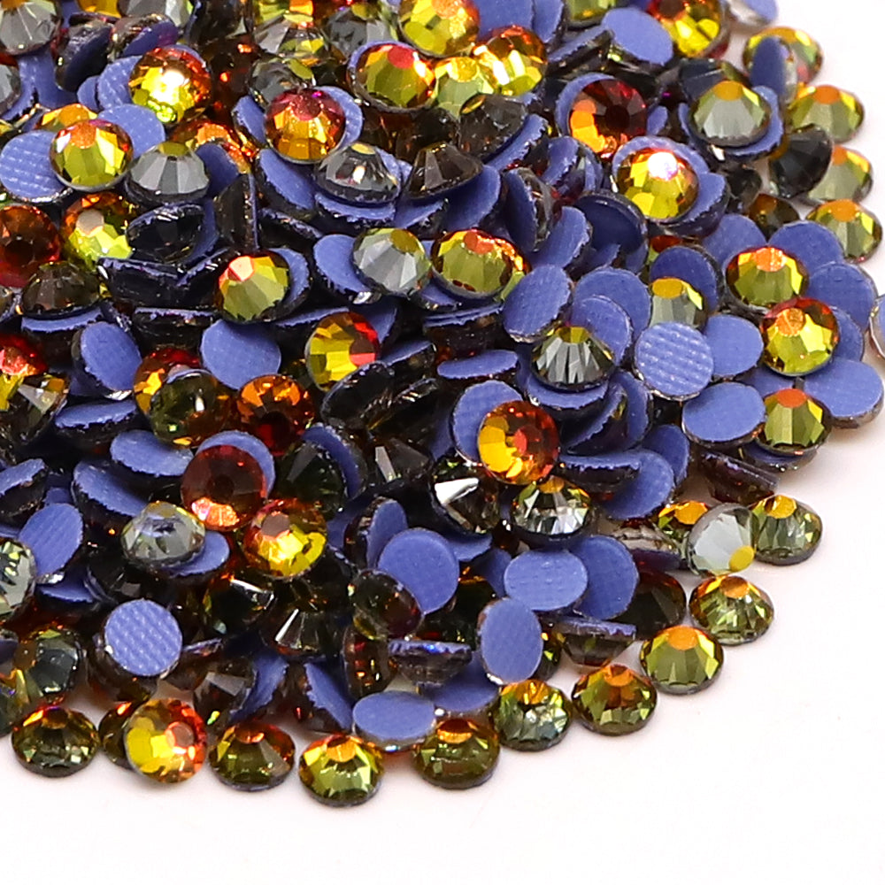 Red Volcano Glass HotFix Rhinestones WholesaleRhinestone