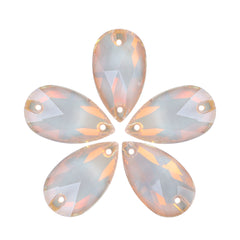 Silk AM Drop Shape High Quality Glass Sew-on Rhinestones