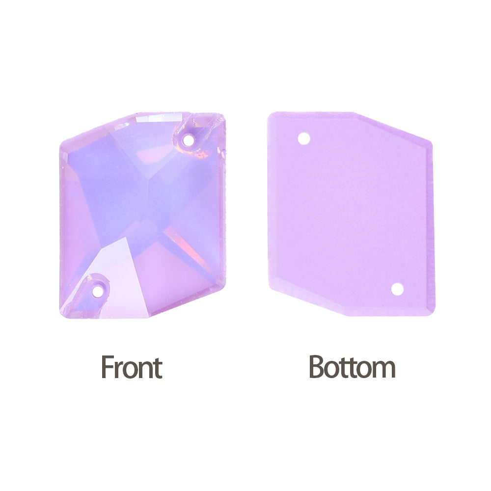 Lavender AM Cosmic Shape High Quality Glass Sew-on Rhinestones Secondary image
