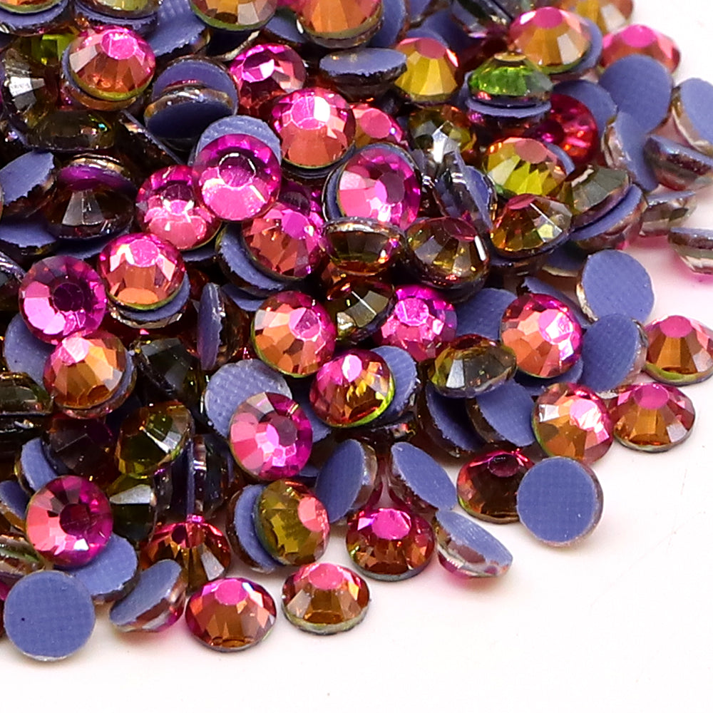Mirage Gold Rose Glass HotFix Rhinestones WholesaleRhinestone