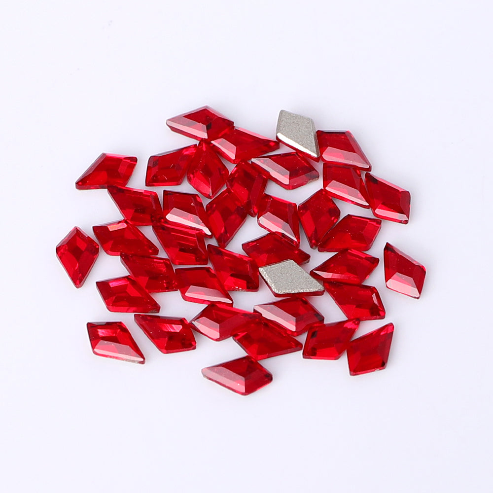 Arrow Shape Multi Colors Small Size Glass Beveled Flat Back Fancy Rhinestones For Nail Art WholesaleRhinestone