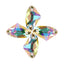 Luminous Green Galactic Shape High Quality Glass Sew-on Rhinestones WholesaleRhinestone