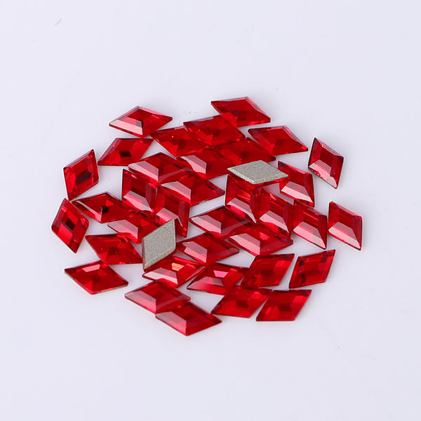 Rhombus Shape Multi Colors Small Size Glass Beveled Flat Back Fancy Rhinestones For Nail Art WholesaleRhinestone