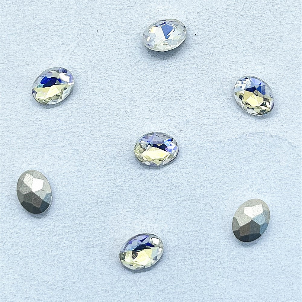 Moonlight Oval Shape Glass spiss tilbake fancy rhinestones Main image