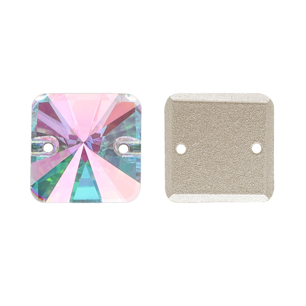 Crystal Phantom Rivoli Square Shape High Quality Glass Sew-on Rhinestones WholesaleRhinestone