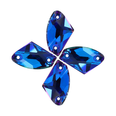 Bermuda Blue Galactic Shape High Quality Glass Sew-on Rhinestones WholesaleRhinestone メイン画像