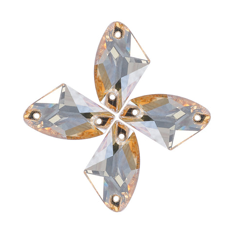 Golden Shadow Galactic Shape High Quality Glass Sew-on Rhinestones WholesaleRhinestone メイン画像