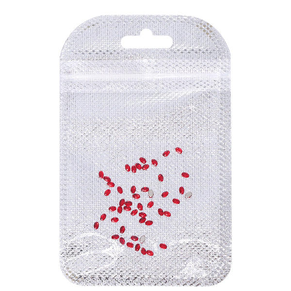 Oval Shape Multi Colors Small Size Glass Beveled Flat Back Fancy Rhinestones For Nail Art WholesaleRhinestone