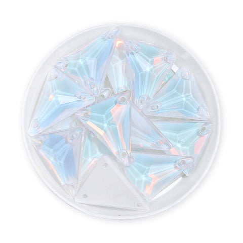 Slim Triangle Shape Crystal AM High Quality Glass Sew-on Rhinestones WholesaleRhinestone Main image