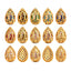 Mixed Colors Drop Shape Golden Plated High-Quality Sew-on Alloy Charms Inlaid Cubic Zirconia WholesaleRhinestone