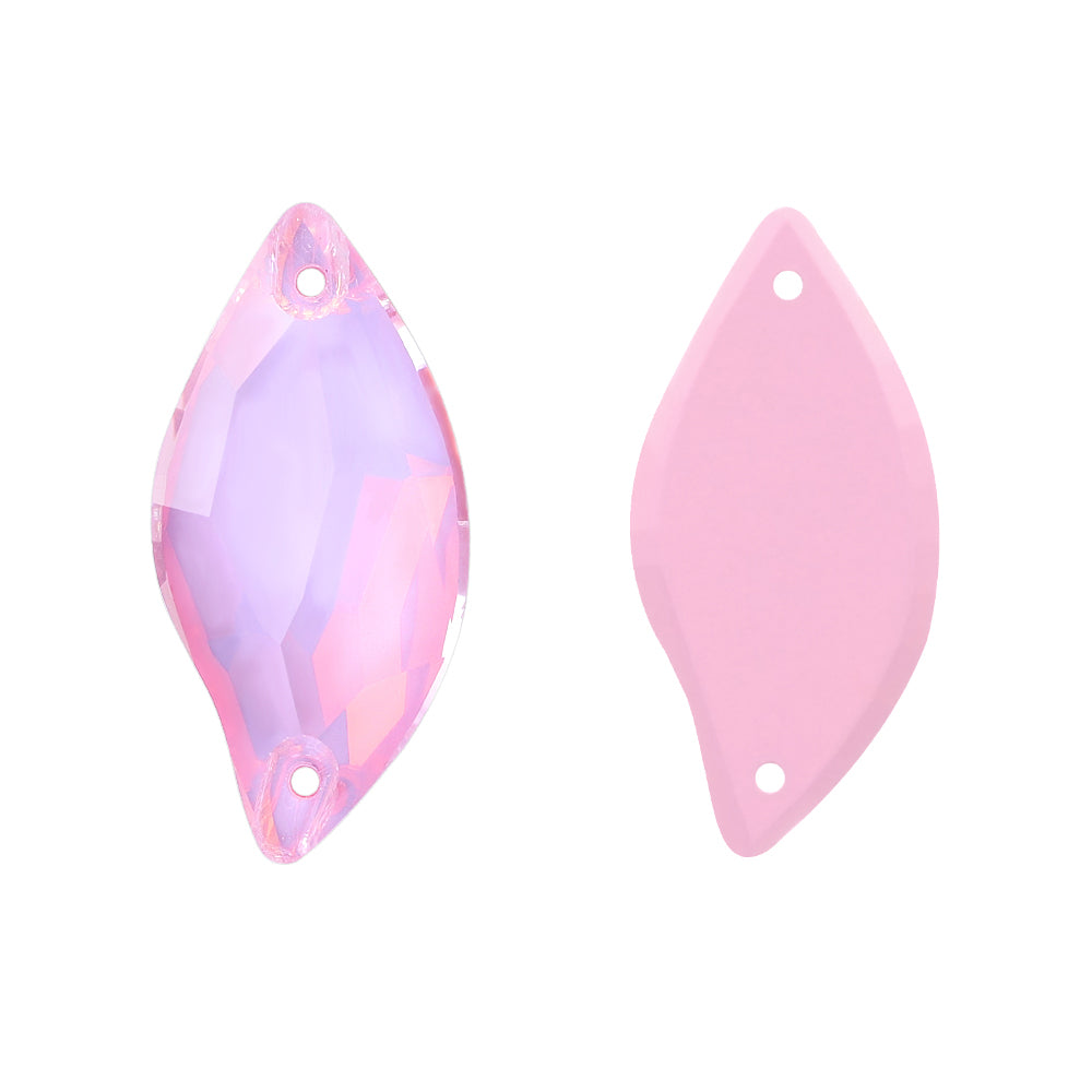 Rosaline AM Diamond Leaf Shape High Quality Glass Sew-on Rhinestones