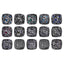 Mixed Colors Cushion Square Shape Hematite Plated High-Quality Sew-on Alloy Charms Inlaid Cubic Zirconia WholesaleRhinestone