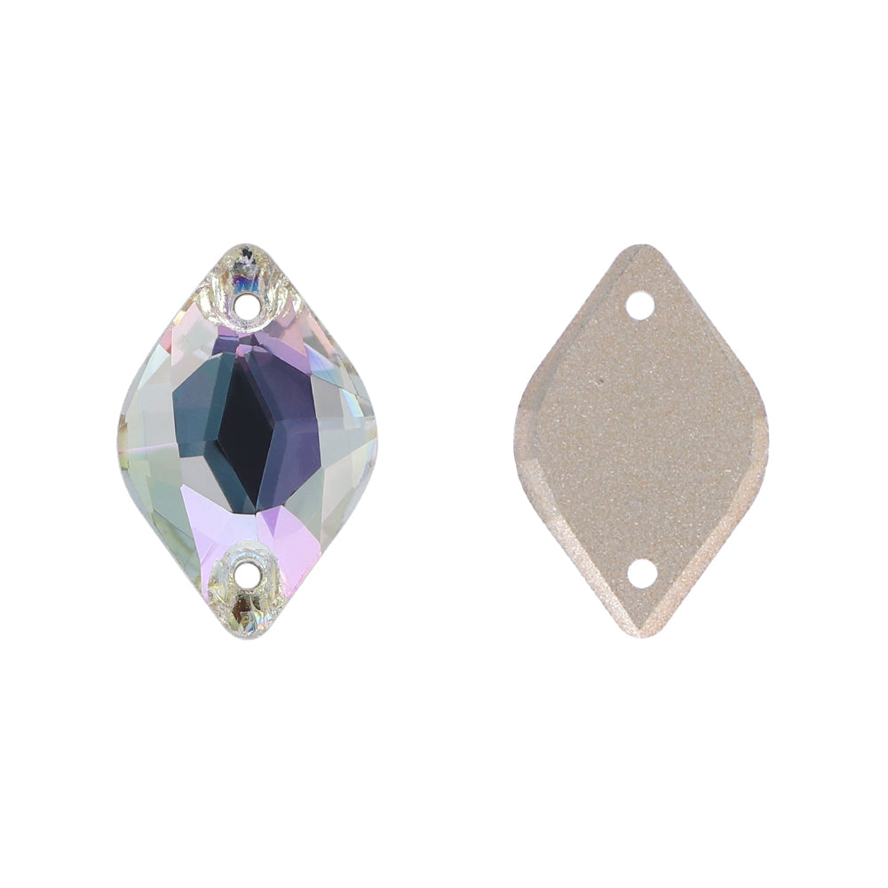 Luminous Green Lemon Shape High Quality Glass Sew-on Rhinestones WholesaleRhinestone