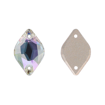 Luminous Green Lemon Shape High Quality Glass Sew-on Rhinestones WholesaleRhinestone