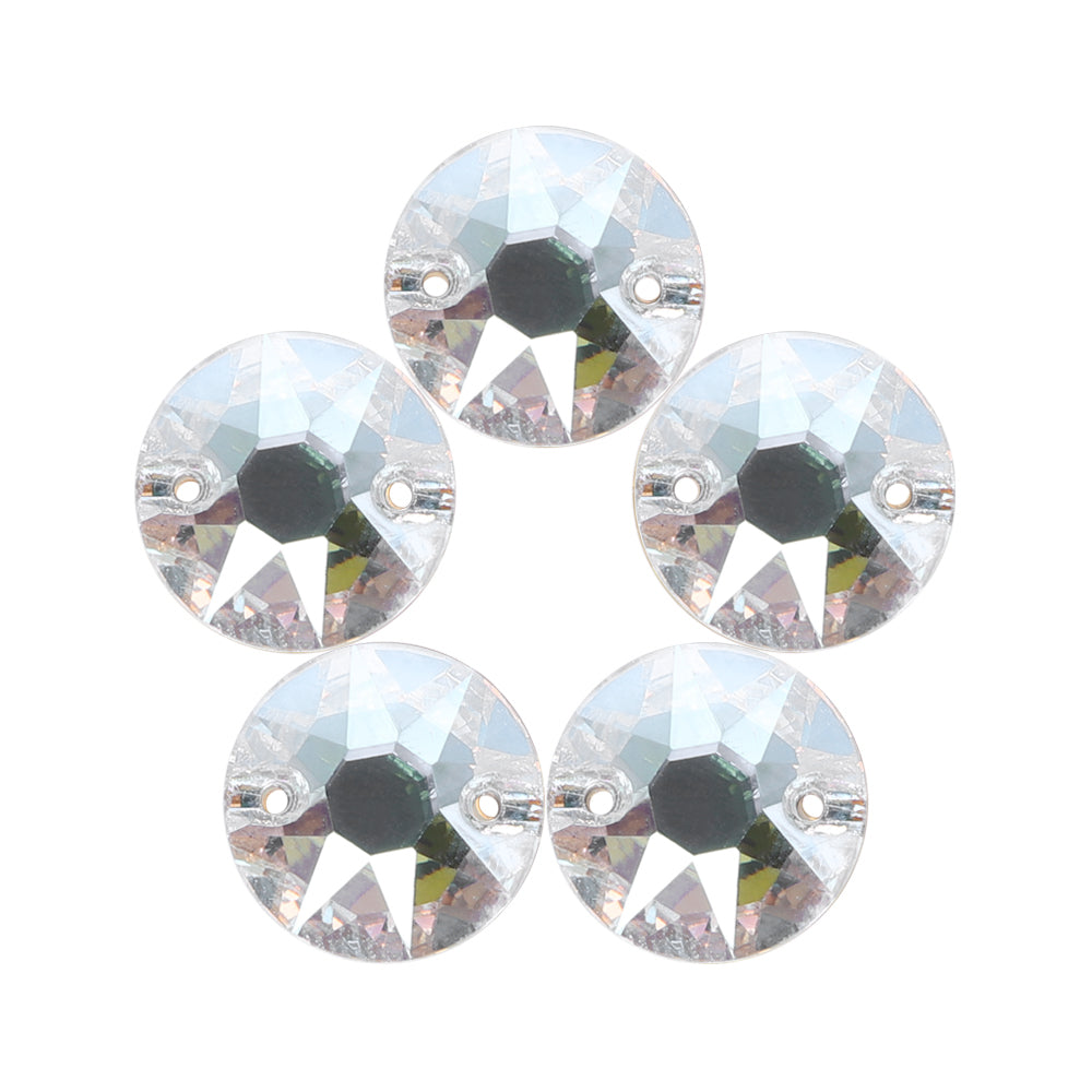 Crystal Transmission XIRIUS Round Shape High Quality Glass Sew-on Rhinestones WholesaleRhinestone Imagen principal del producto