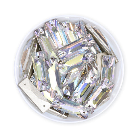 Crystal Transmission Cosmic Baguette Shape High Quality Glass Sew-on Rhinestones WholesaleRhinestone Main image