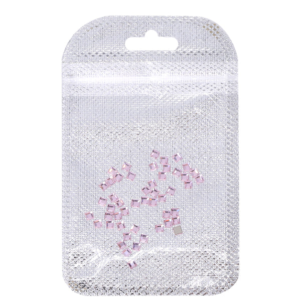 Square Shape Multi Colors Small Size Glass Beveled Flat Back Fancy Rhinestones For Nail Art WholesaleRhinestone