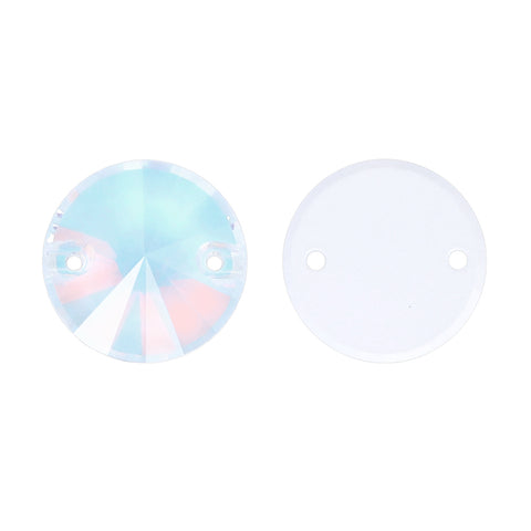 Crystal AM Rivoli  Shape High Quality Glass Sew-on Rhinestones
